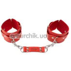 Фиксаторы для рук Flirty Collection KC Leather, красные - Фото №1