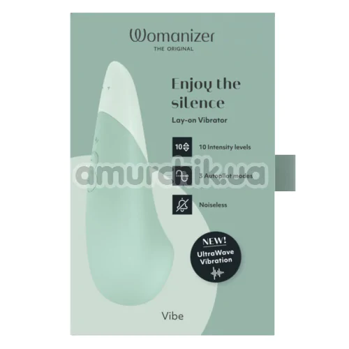 Клиторальный вибратор Womanizer Vibe, бирюзовый