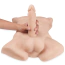 Фаллоимитатор с мужским торсом SilexD Apollo Male Torso L, телесный - Фото №3