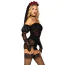 Костюм невесты Leg Avenue Heartbreak Bride Costume черный: боди + рукава + вуаль + чокер - Фото №5