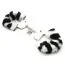 Наручники Furry Love Cuffs, зебра - Фото №1