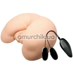 Искусственная вагина и анус с вибрацией Crazy Bull Vagina And Anal 009023, телесная - Фото №1