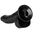 Фаллоимитатор Realrock Curved Dildo With Balls 8, черный - Фото №4