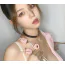 Зажимы на соски с ошейником Qingnan No.2 Vibrating Nipple Clamps And Choker Set, розовые - Фото №4