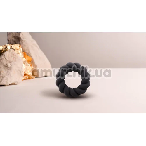 Эрекционное кольцо для члена Rocks-Off Twist, черное