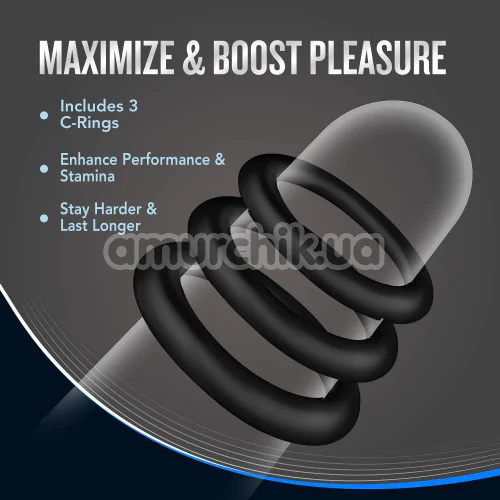 Набір ерекційних кілець Performance VS2, чорний