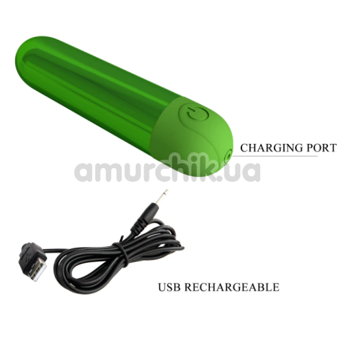 Кліторальний вібратор Pretty Love Kiwi, зелений