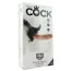 Страпон King Cock Strap-on Harness W Cock 9, тілесний - Фото №13