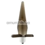 Анальная пробка с вибрацией Power Buttplug, серая - Фото №1