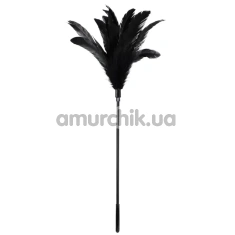 Перышко для ласк DS Fetish Feather Tickler Long, черное - Фото №1