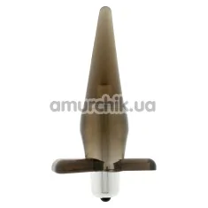 Анальная пробка с вибрацией Power Buttplug, серая - Фото №1