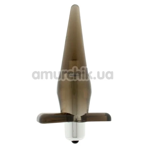 Анальная пробка с вибрацией Power Buttplug, серая - Фото №1