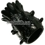 Кільце-насадка Strechy Silicone Cock Ring чорне - Фото №1