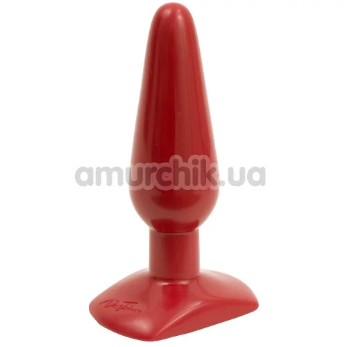 Анальна пробка Classic Butt Plug Smooth Medium, червона