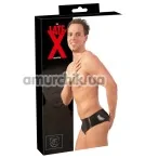 Труси чоловічі з анальним фалоімітатором Latex Briefs, чорні - Фото №1