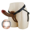 Полый страпон с вибрацией Pretty Love Harness Briefs Bradden 6.7 Dildo, коричневый - Фото №2