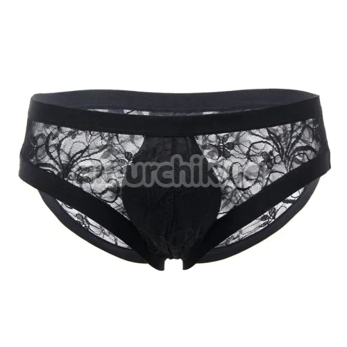 Трусы мужские Star Night Sexy Floral Lace Panty, черные