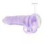 Фаллоимитатор Realrock Crystal Clear Dildo Realistic 8, фиолетовый - Фото №4