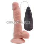 Вибратор T-skin ReaL Beginners Dildo Vibrator 7, телесный - Фото №1
