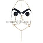 Прикраса для грудей JSY Nipple Sticker RT236144, чорно-золота - Фото №1