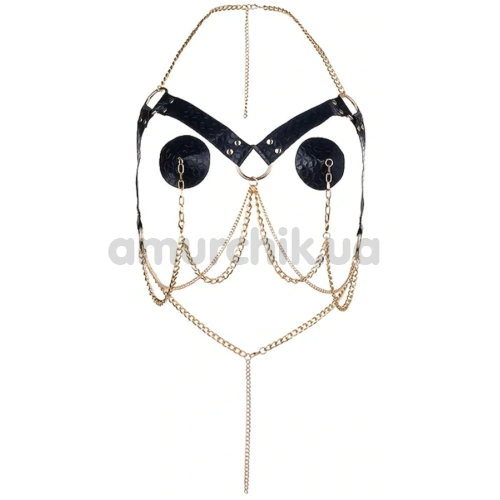 Прикраса для грудей JSY Nipple Sticker RT236144, чорно-золота - Фото №1