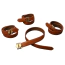 Фиксаторы для рук и ног Lockink Hogtie Set, коричневые - Фото №4