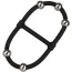 Эрекционное кольцо для члена Steel Beaded Dual Silicone Maximizer, черное - Фото №1