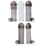 Набор насадок на пенис с вибрацией Adam & Eve Vibrating Penis Sleeve Kit, серый - Фото №2