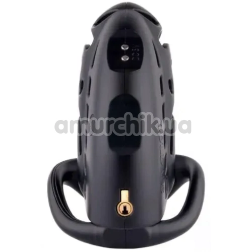 Пояс верности с электростимуляцией Lockink Sevanda Nautilus Estim Remote Control Chastity Cage, черный