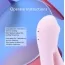 Вибратор с вакуумным стимулятором 2 in 1 Clit Sucker Rabbit Vibrator PL-VR21562, розовый - Фото №9