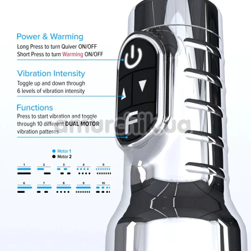 Fleshlight Quiver з вібрацією та підігрівом (Флешлайт Квівер)