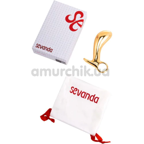 Cтимулятор простаты Lockink Sevanda Woodpecker Metal Prostate Massager, золотой