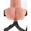 Полый страпон с вибрацией Fetish Fantasy Series 6 Hollow Rechargeable Strap-on with Remote, телесный - Фото №4