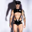 Костюм поліцейського JSY Sexy Lingerie 9107, чорний: боді + кашкет + наручники - Фото №4
