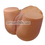 Искусственная вагина и анус с вибрацией Crazy Bull Wendy, телесная - Фото №1