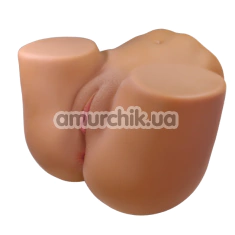 Искусственная вагина и анус с вибрацией Crazy Bull Wendy, телесная - Фото №1