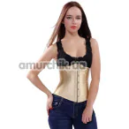 Корсет DS Fetish Vintage Satin Underbust Corset, золотой - Фото №1