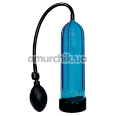 Вакумная помпа Smile Cool Penis Pump, голубая - Фото №1