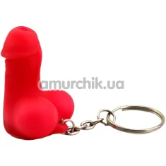 Брелок в виде пениса Dicky Keychain, красный - Фото №1