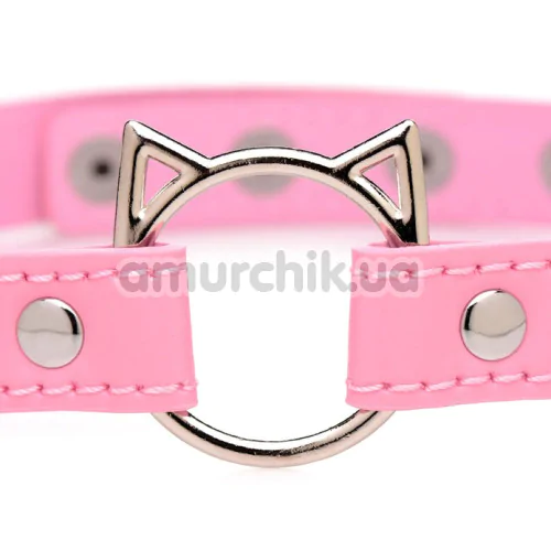 Ошейник Master Series Kinky Kitty, розовый