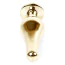 Анальная пробка с голубым кристаллом Boss Series Exclusivity Jewellery Gold Plug, золотая - Фото №3