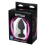 Анальна пробка з прозорим кристалом Fantasy Toys Butt Plug Diamond Silicone S, чорна - Фото №3