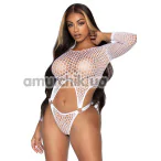Боди Leg Avenue Top Bodysuit With Thong Back, белое - Фото №1