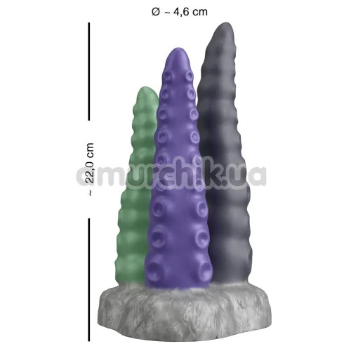 Тройной фаллоимитатор Beasty Cocks Triple Tentacle, разноцветный