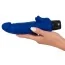 Вібратор Vibra Lotus Silicone Classics Big Vibrator, синій - Фото №5