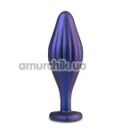 Анальная пробка Anal Adventures Matrix Wavy Bling Plug, фиолетовая - Фото №1
