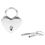 Набор из 2 замков с ключами Liebe Seele Heart-Shaped Lock, серебряный - Фото №2
