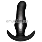 Анальна пробка з поштовхами ThumpIt Curved Thumping Anal Plug, чорна - Фото №1