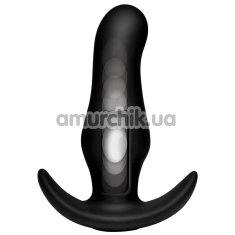 Анальна пробка з поштовхами ThumpIt Curved Thumping Anal Plug, чорна - Фото №1