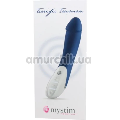 Вібратор для точки G Mystim Terrific Truman, синій
